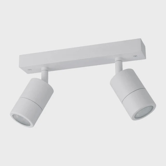 Fremantle 2 Light Adjustable Outdoor Ceiling Light White - 206156 - ARCK Electrical Wholesale Supplies