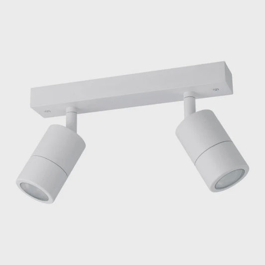 Fremantle 2 Light Adjustable Outdoor Ceiling Light White - 206156 - ARCK Electrical Wholesale Supplies