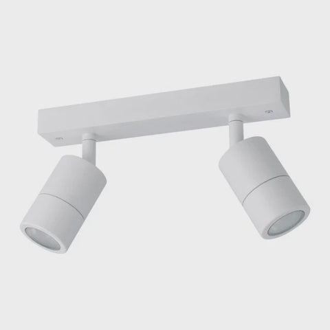 Fremantle 2 Light Adjustable Outdoor Ceiling Light White - 206156 - ARCK Electrical Wholesale Supplies