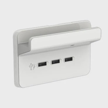Clipsal Iconic 3 Gang USB Charging Station + Shelf - 3043HSUSB-VW - ARCK Electrical Wholesale Supplies