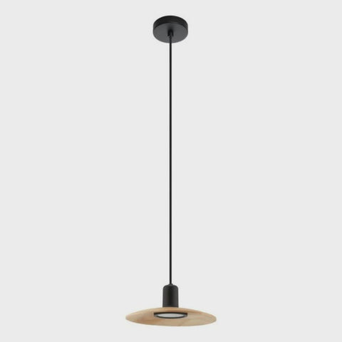 MAYAZES Pendant Light Black / Natural Steel - 39911N - ARCK Electrical Wholesale Supplies