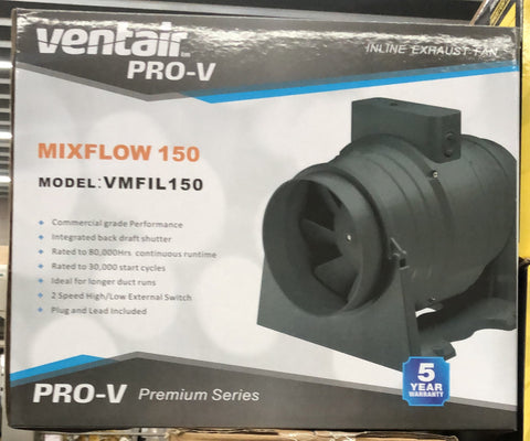 Ventair MIXFLOW 150 Inline Exh - VMFIL150 - ARCK Electrical Wholesale Supplies