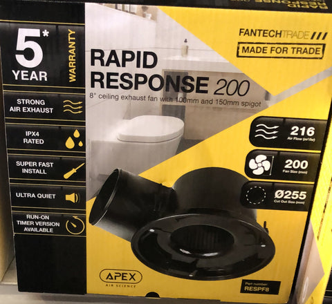 Fantech Trade Rapid Response 2 - RESPF8