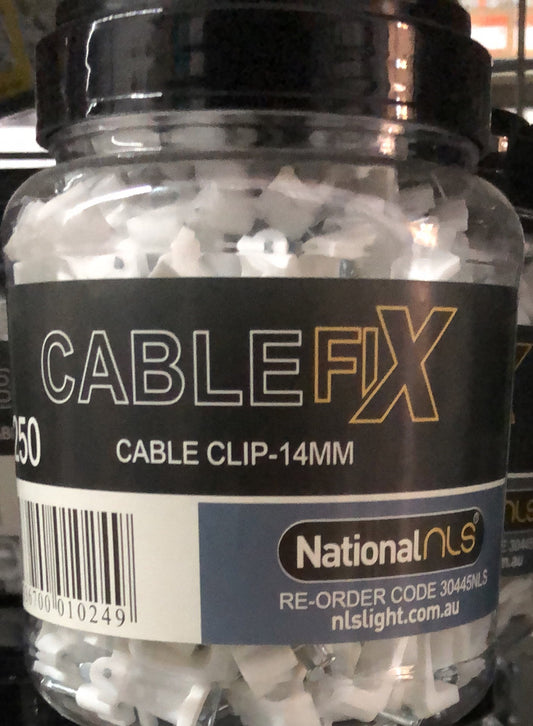 Cable Clips 14mm for 4.0mm Twi - 30445NLS - ARCK Electrical Wholesale Supplies