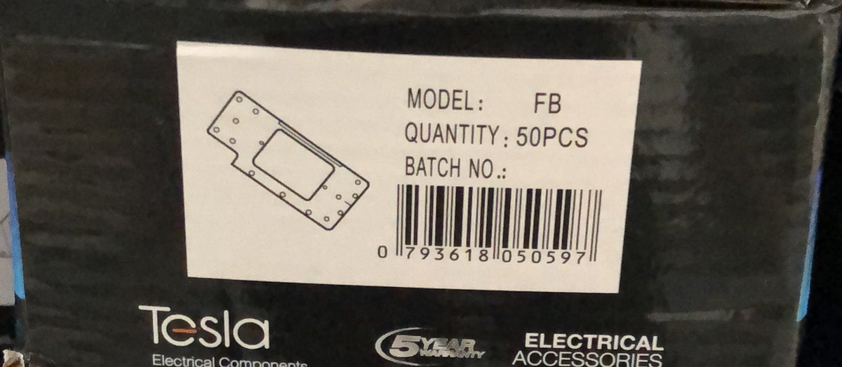 Tesla Flat Bracket Without Nai - TESFB - ARCK Electrical Wholesale Supplies