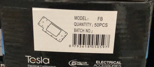 Tesla Flat Bracket Without Nai - TESFB - ARCK Electrical Wholesale Supplies