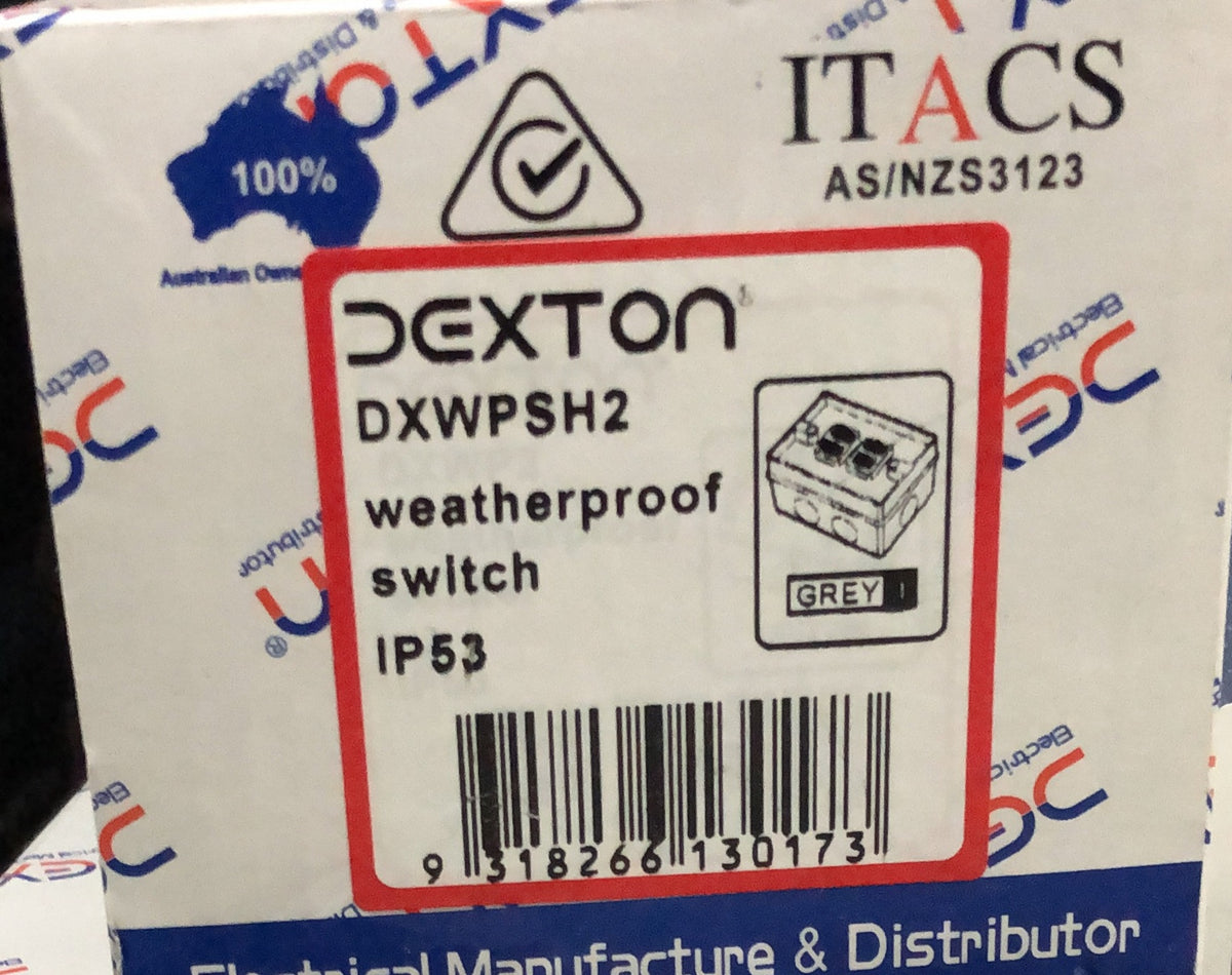 Dexton Two Gang Weatherproof S - DXWPSH2 - ARCK Electrical Wholesale Supplies