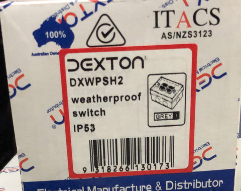 Dexton Two Gang Weatherproof S - DXWPSH2 - ARCK Electrical Wholesale Supplies