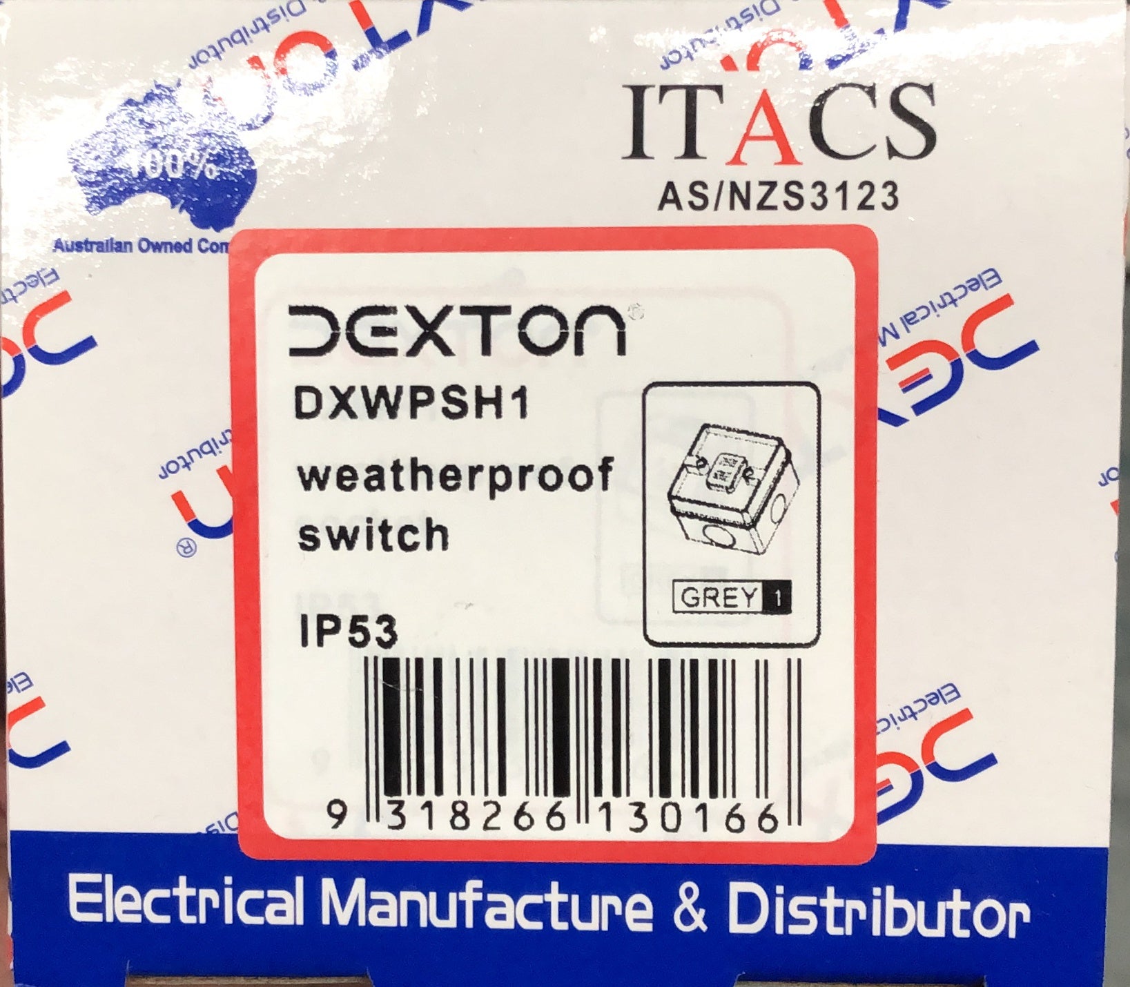 Dexton One Gang Weatherproof S - DXWPSH1 - ARCK Electrical Wholesale Supplies