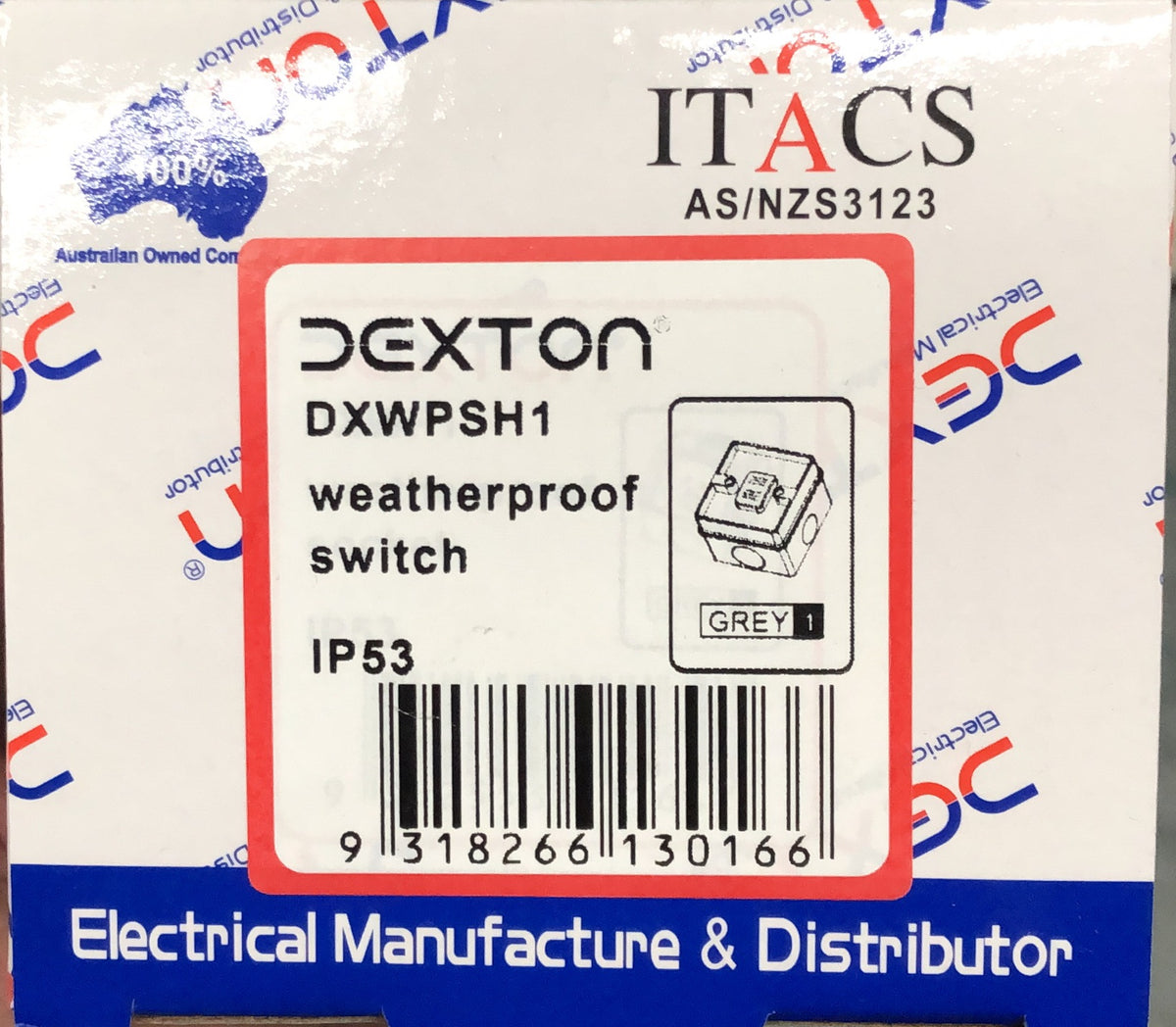 Dexton One Gang Weatherproof S - DXWPSH1 - ARCK Electrical Wholesale Supplies