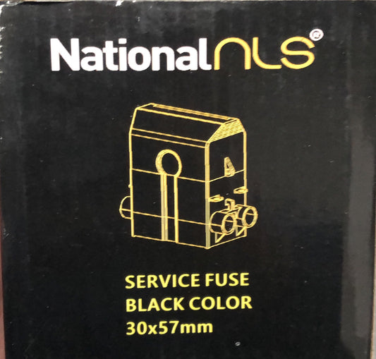Service Fuse 500V Back Wired 100A with Fuse Link 30x57mm 80A- Black - 30592NLS - ARCK Electrical Wholesale Supplies