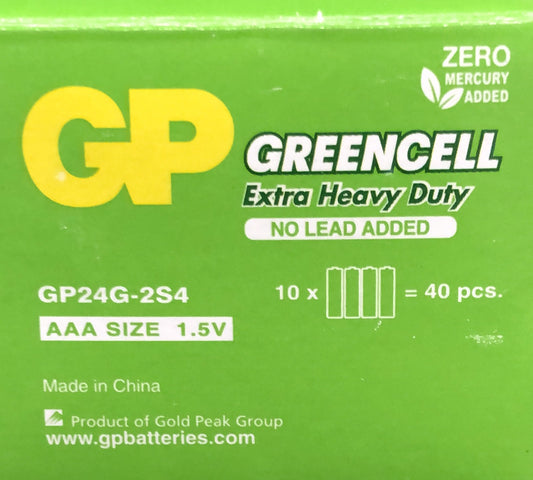 GP Greencell AAA 1.5 Volt Extr - GP24G - ARCK Electrical Wholesale Supplies