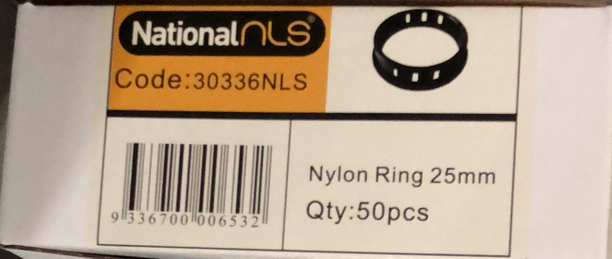 Snap in Nylon Bushes 25mm Black - 30336NLS