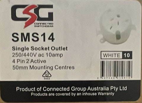 Surface Socket Outlet 4 Pin wi - SMS14