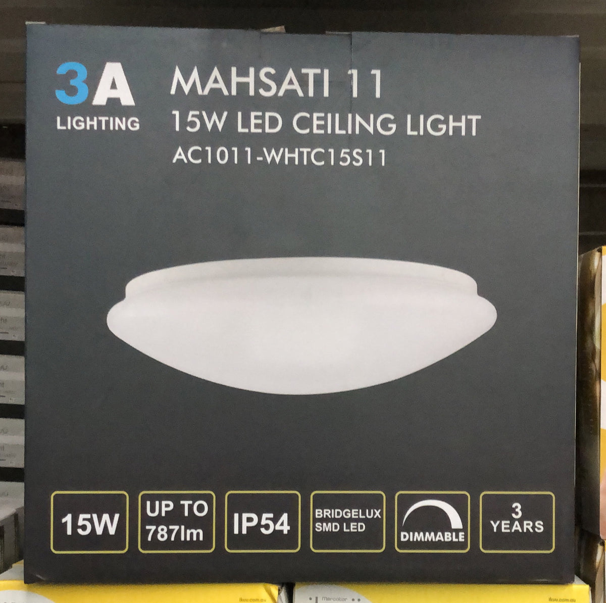 15w LED Oyster Light (TRI-COLOUR) - AC1011-LED-15W - ARCK Electrical Wholesale Supplies