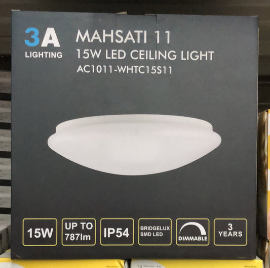 15w LED Oyster Light (TRI-COLOUR) - AC1011-LED-15W - ARCK Electrical Wholesale Supplies