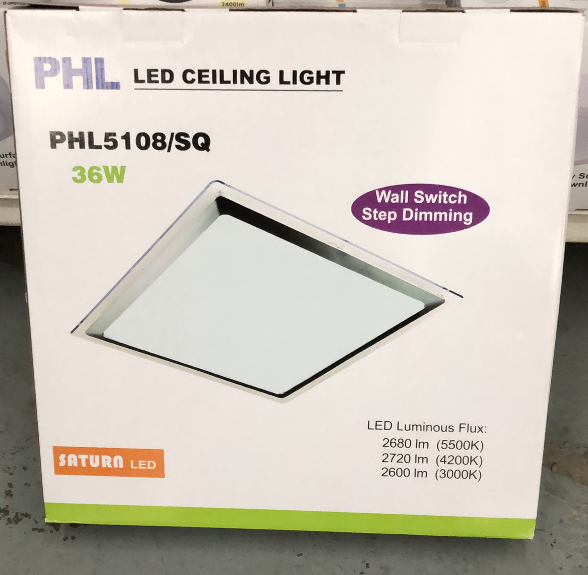 Saturn LED Step Dimming Tri Co - PHL5108/SQ/TC - ARCK Electrical Wholesale Supplies