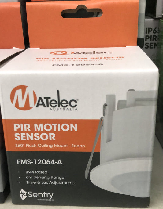 Motion Sensor PIR Economy 360deg IP44- White - FMS-12064-A - ARCK Electrical Wholesale Supplies