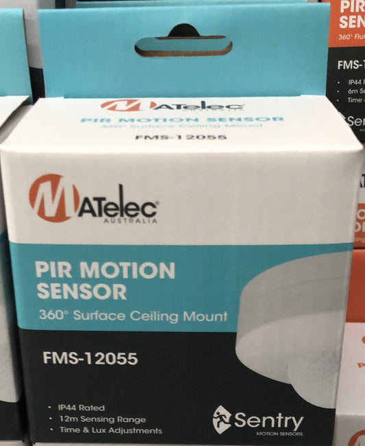 Motion Sensor Interior Surface Mount 360deg White - FMS-12055 - ARCK Electrical Wholesale Supplies