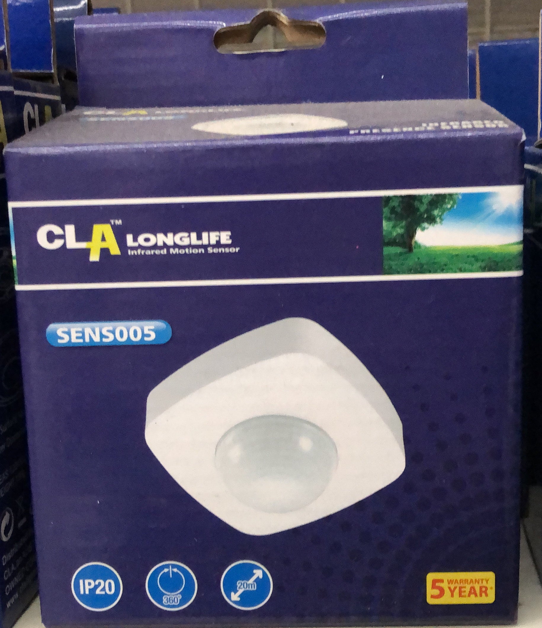 Infrared Motion Sensor White 360D Ceiling Square - SENS005 - ARCK Electrical Wholesale Supplies