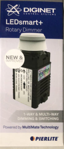 Diginet 400 Watt LEDSMART MultiMate Programmable Rotary Dimmer With Tap ON/OFF Function - MMDM/RT