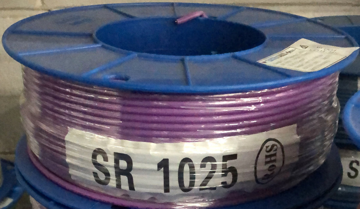 2.5mm Building Wire Single Core - Purple - 100m Drum - SR1025-100PURPLE