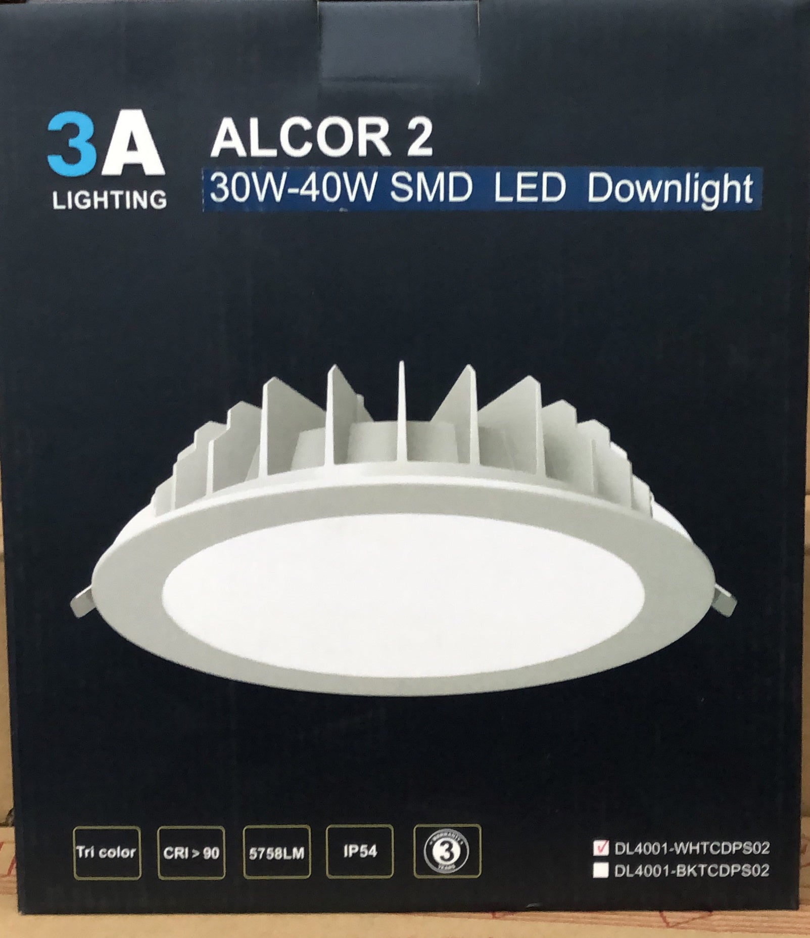 30W&40W SWITCHABLE RECESSED WH - DL4001WH/CCT - ARCK Electrical Wholesale Supplies