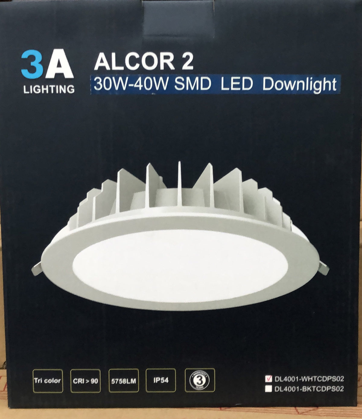 30W&40W SWITCHABLE RECESSED WH - DL4001WH/CCT - ARCK Electrical Wholesale Supplies