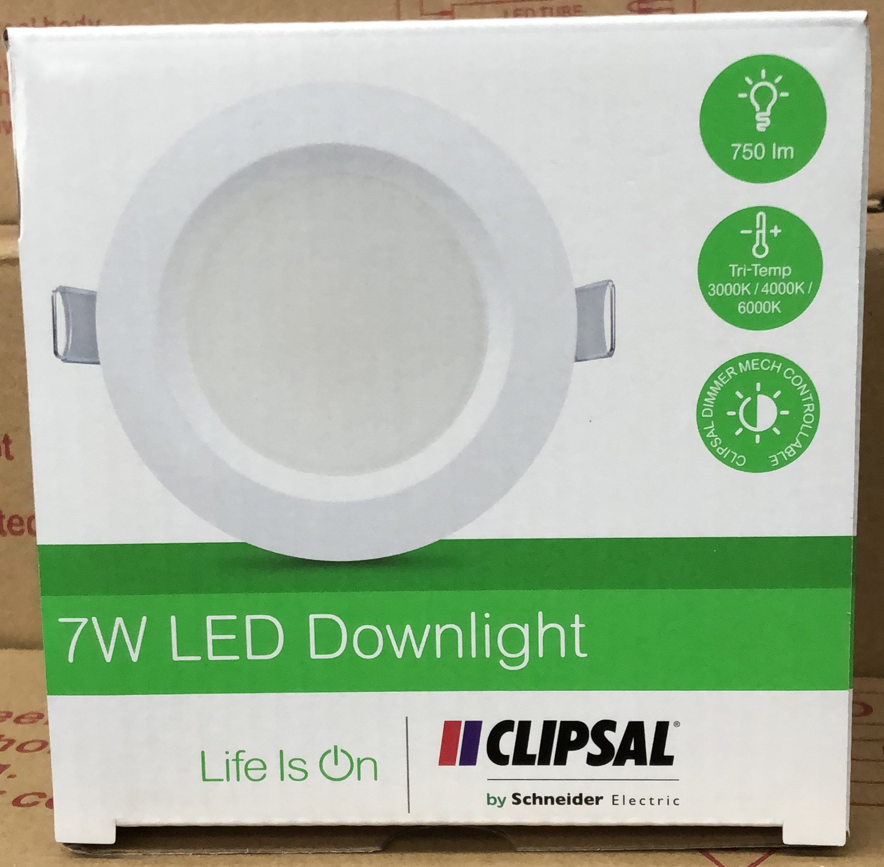Clipsal 7W Tri-Colour Dimmable LED Downlight Kit (90mm) - TPDL1C3 - ARCK Electrical Wholesale Supplies