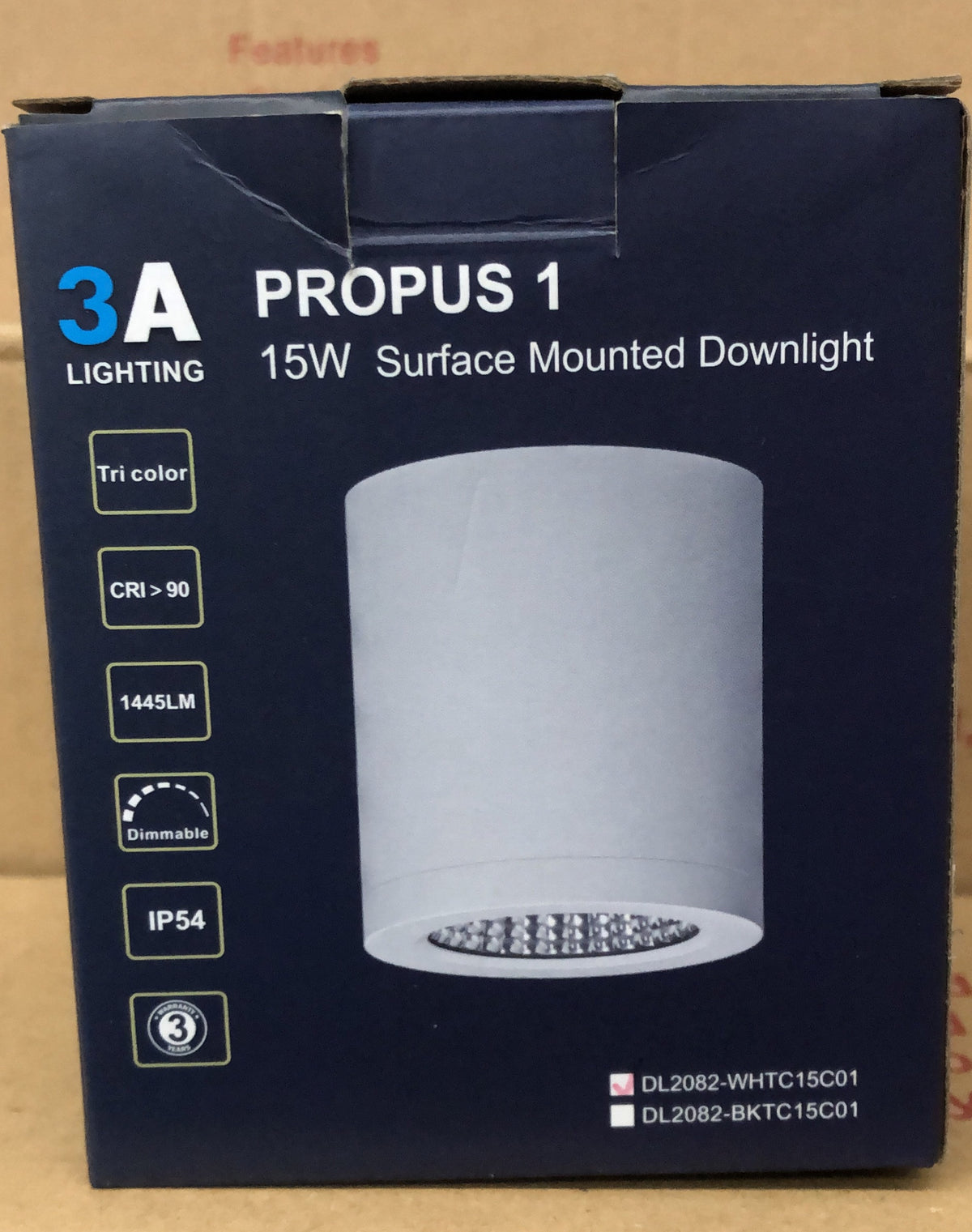 Surface Mount Downlight 15W Tr - DL2082/WHT/TC
