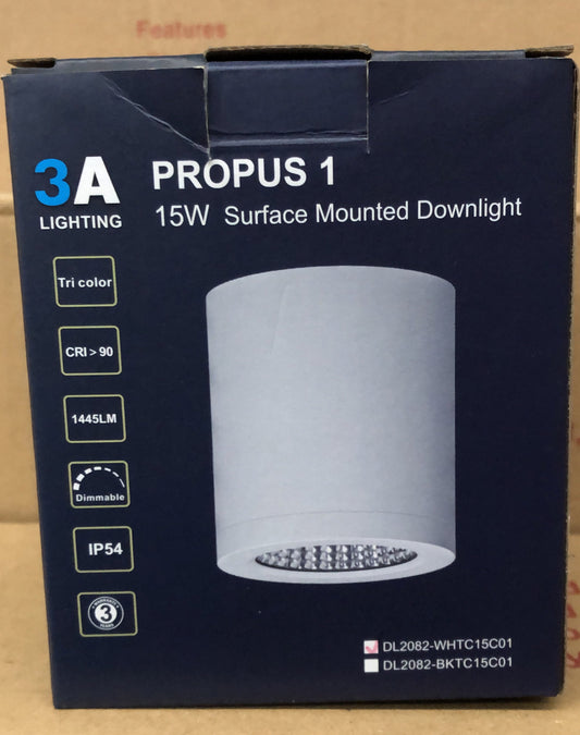 Surface Mount Downlight 15W Tr - DL2082/WHT/TC