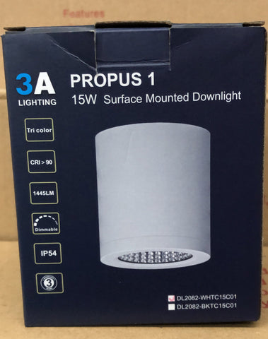 Surface Mount Downlight 15W Tr - DL2082/WHT/TC