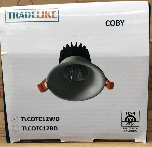 COBY White COB Downlight TC - TLCOTC12WD