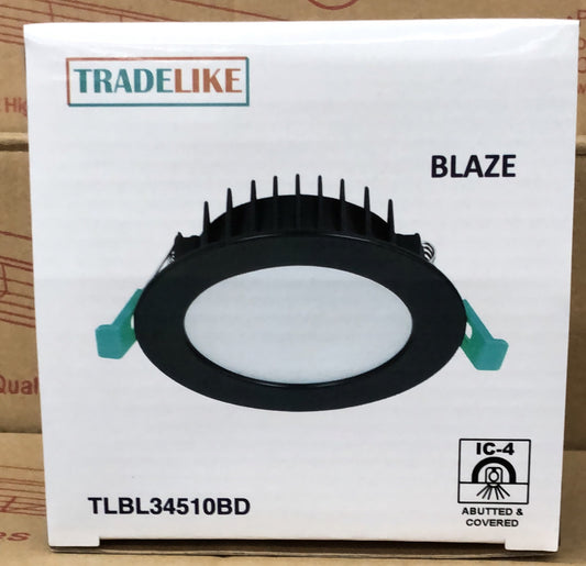 BLAZE Black Flush Downlight - TLBL34510BD - ARCK Electrical Wholesale Supplies