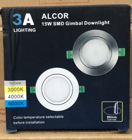 3A 15W Gimble Downlight Black - DL8695/BLK/TC - ARCK Electrical Wholesale Supplies
