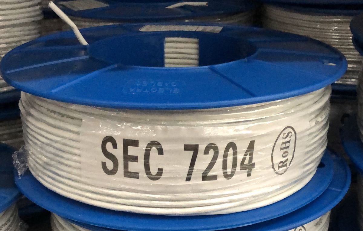 Electra 7/0.2mm2 4 Core Security Cable 100m - SEC7204-100WH - Pick Up Only