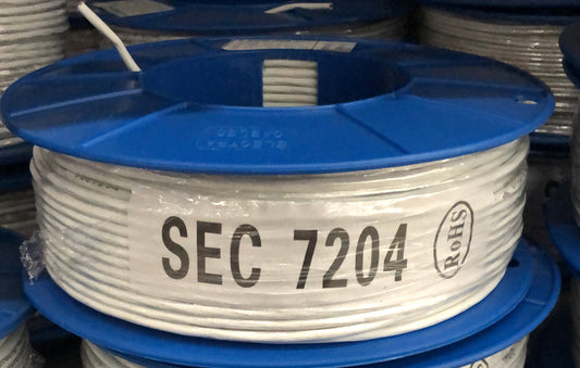 Electra 7/0.2mm2 4 Core Security Cable 100m - SEC7204-100WH - Pick Up Only - ARCK Electrical Wholesale Supplies
