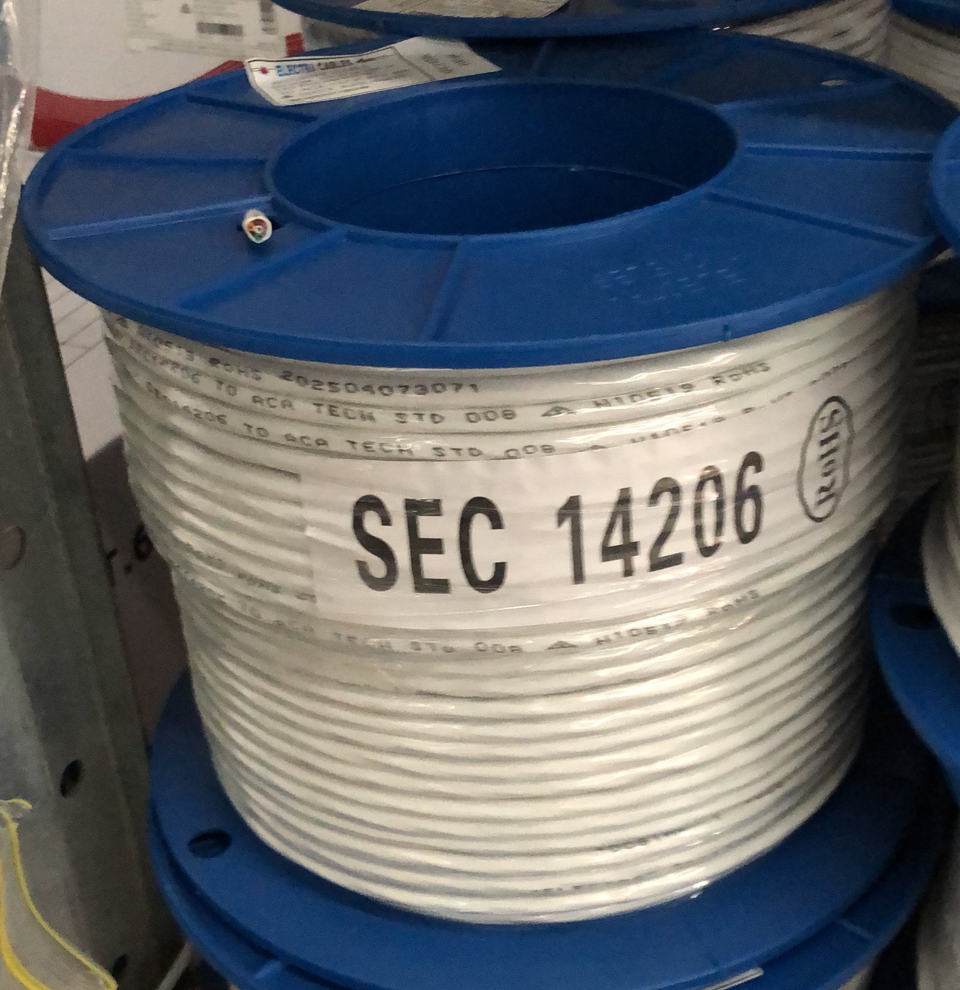 6 Core 14 Strand 6x14/0.20 Unscreened Security Cable 100 Meters - SEC14206 - Pick Up Only - ARCK Electrical Wholesale Supplies