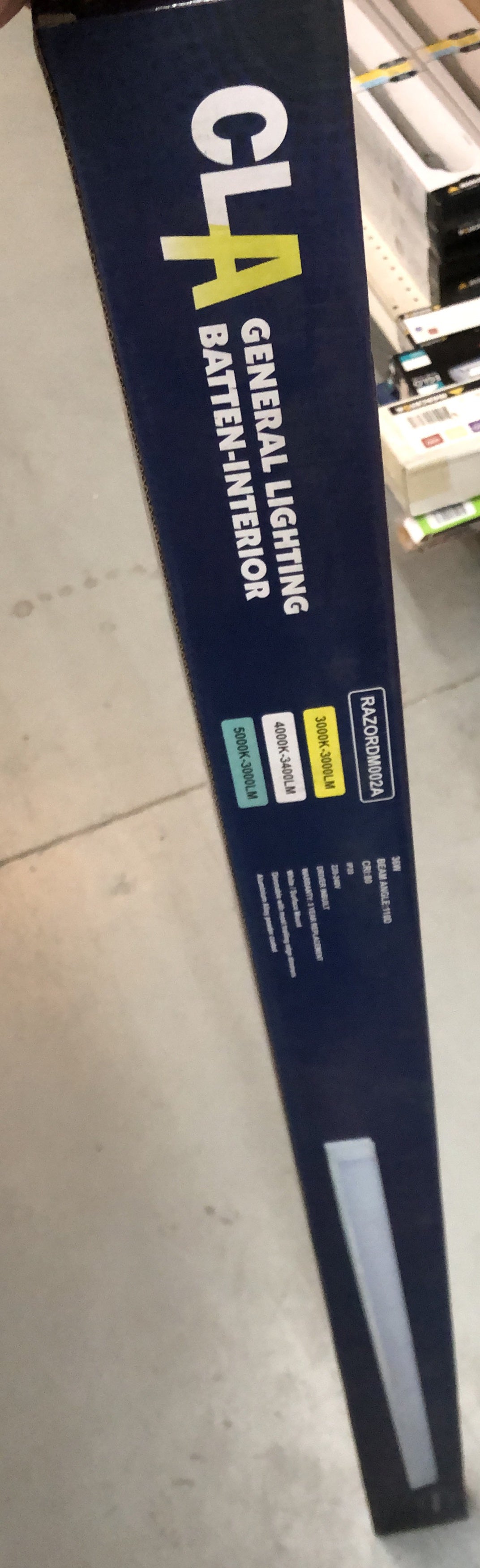 LED BATTEN LED S/M WH DIMM - RAZORMDM002A - ARCK Electrical Wholesale Supplies