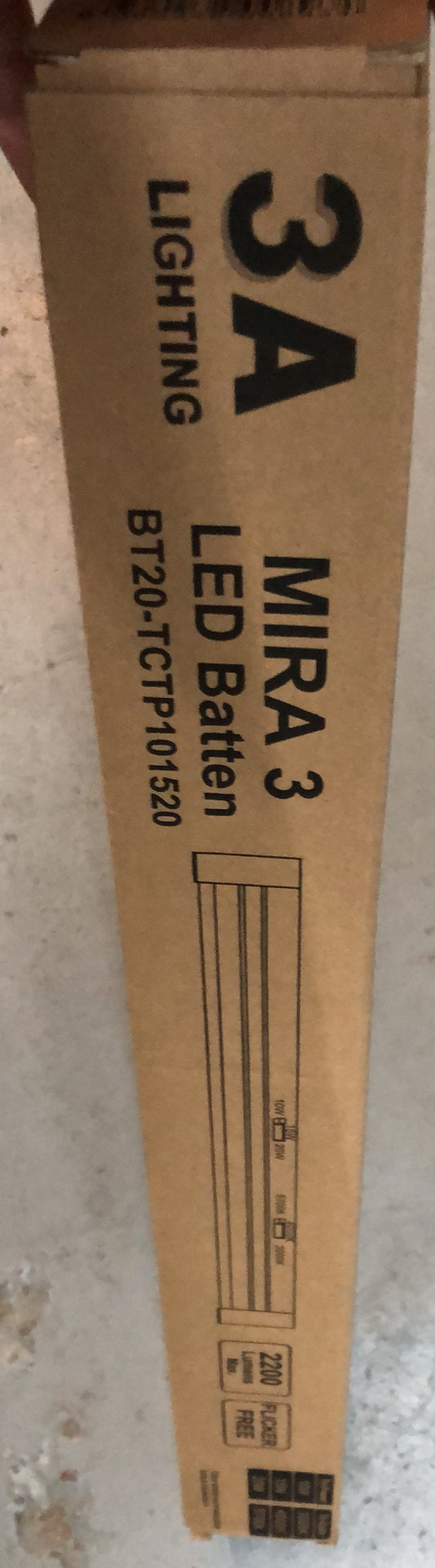 LED BATTEN 20W TRICOLOR 600mm/2ft - BT-20W/TC - ARCK Electrical Wholesale Supplies