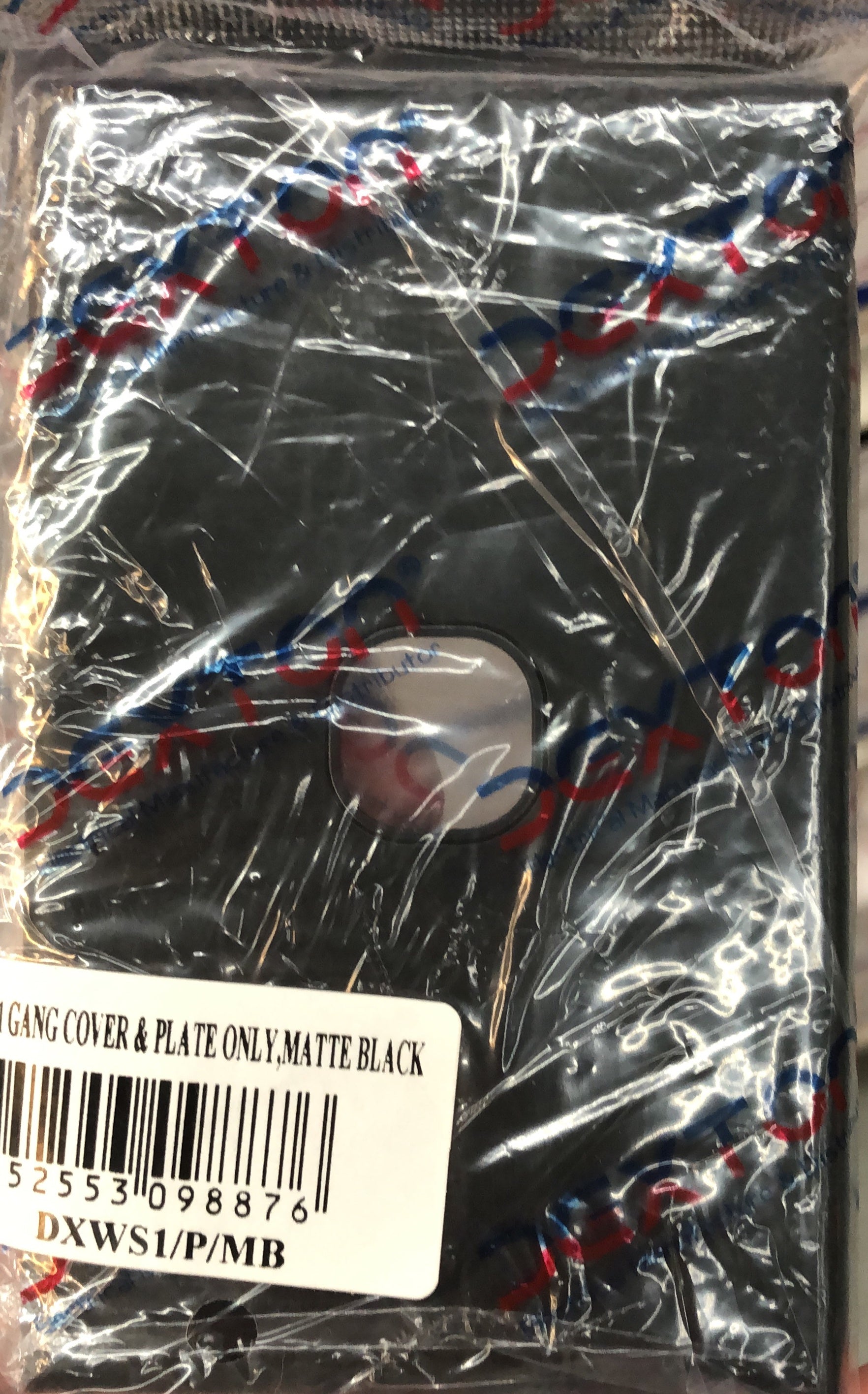 Dexton Standard 1 Gang Cover & - DXWS1/P/MB - ARCK Electrical Wholesale Supplies