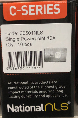 NLS SINGLE POWER POINT 10 AMP - 30501NLS