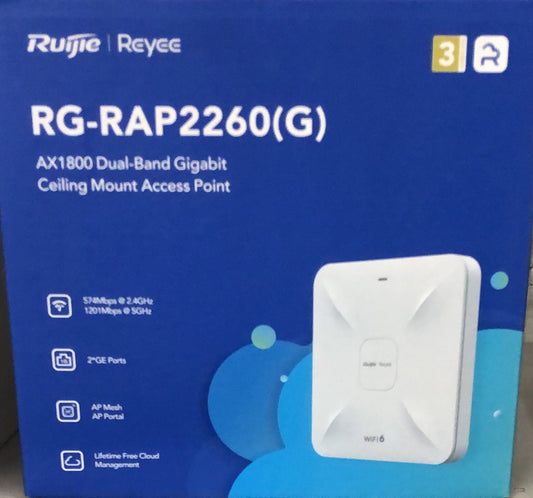 Reyee Wi-Fi 6 AX1800 Ceiling A - RG-RAP2260(G) - ARCK Electrical Wholesale Supplies