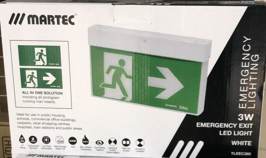 Martec Emergency LED Exit Ligh - TLEEC360 - ARCK Electrical Wholesale Supplies