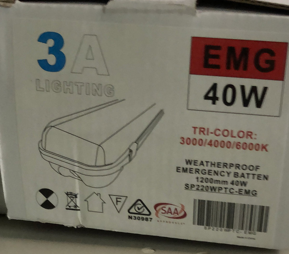 LED Emergency Batten 36W LED S - SP220WPTC-EMG - ARCK Electrical Wholesale Supplies