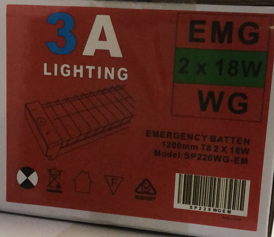 4 Foot 2x18W Wireguard LED Eme - SP220WGEM - ARCK Electrical Wholesale Supplies