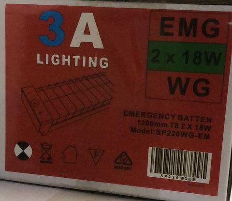 4 Foot 2x18W Wireguard LED Eme - SP220WGEM - ARCK Electrical Wholesale Supplies