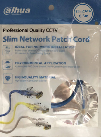 Dahua Slim Patch Lead 0.5m - DH-PFM972-6U-05-S