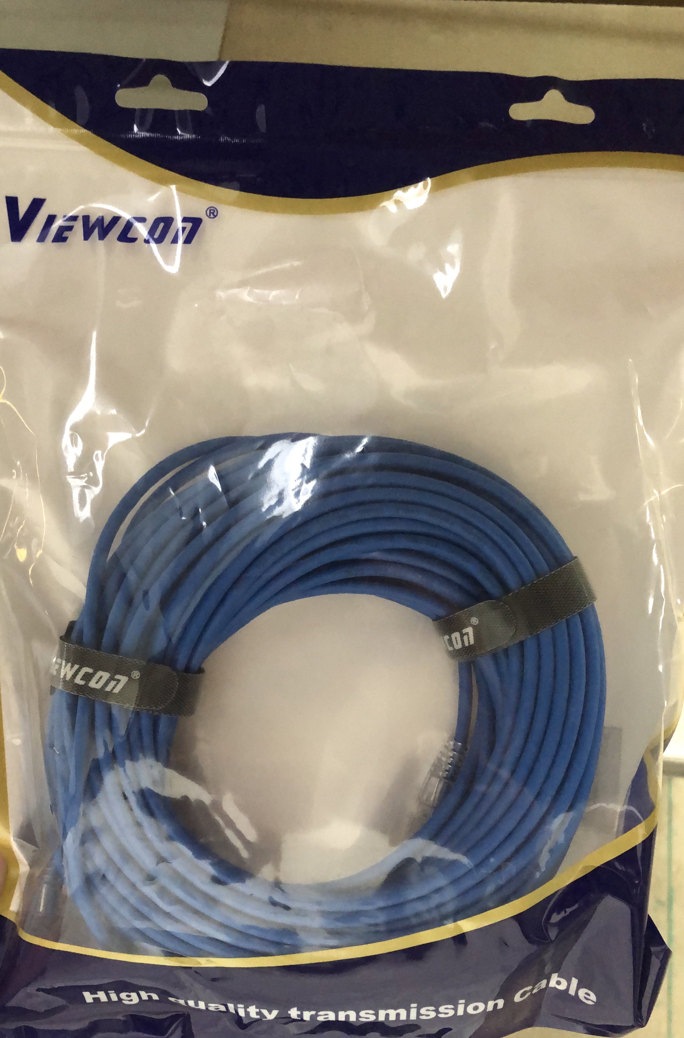 20m Cat6a Patch Leads - Blue - VC-20m-C6-BI - ARCK Electrical Wholesale Supplies