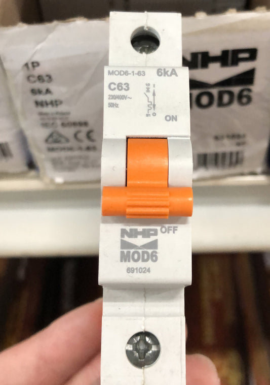 NHP MOD6 Miniature Circuit Bre - MOD6-163 - ARCK Electrical Wholesale Supplies